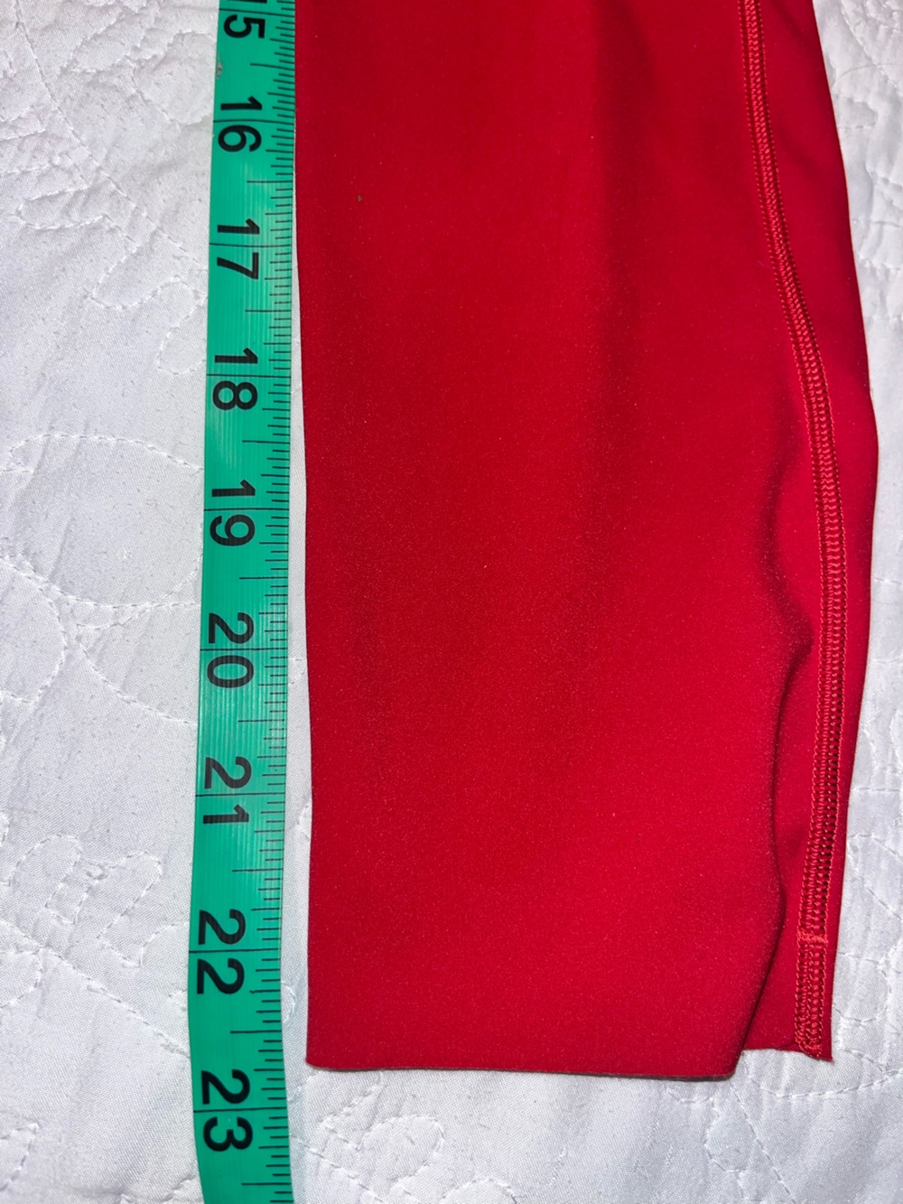 Lululemon Leggings Womens 2 Align High Rise Crop 23” Red Yoga Soft Run Workout - Picture 4 of 5